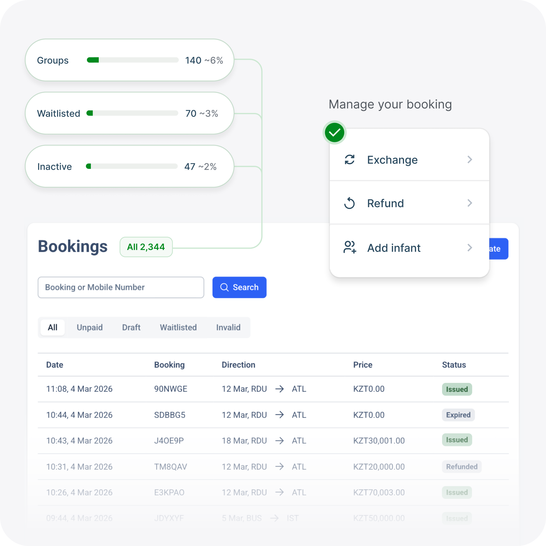 Reservations Core