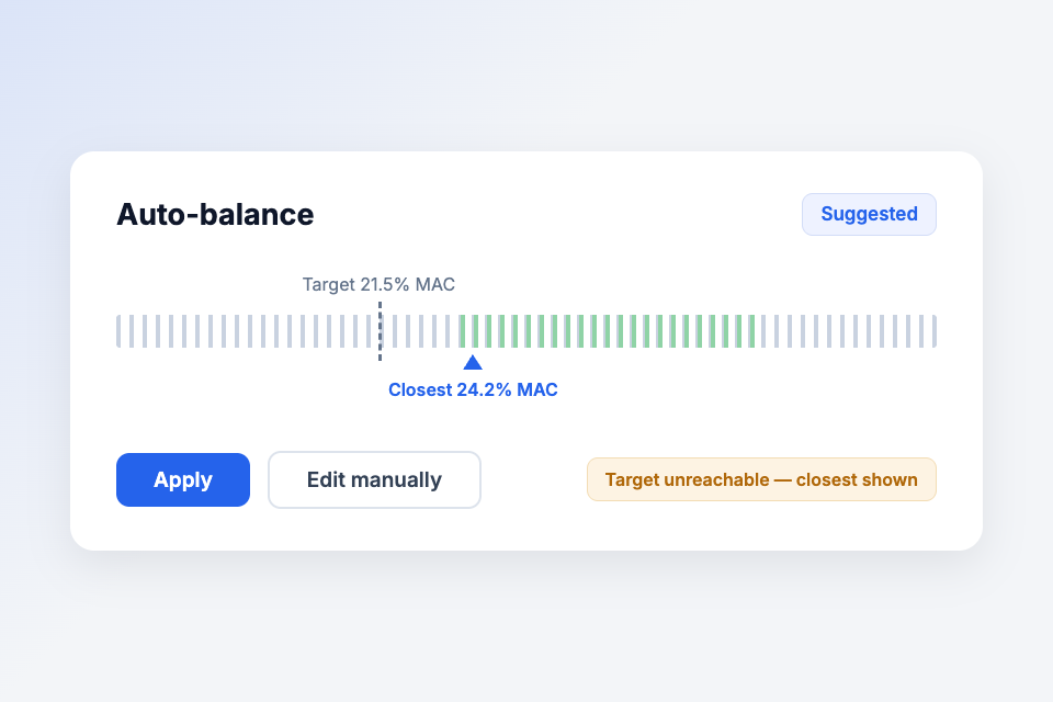 Auto-balance